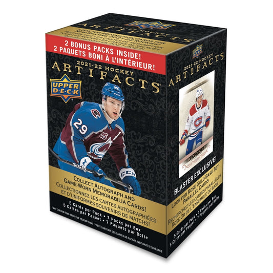 2021-22 Upper Deck Artifacts Hockey Blaster Box Trading Cards