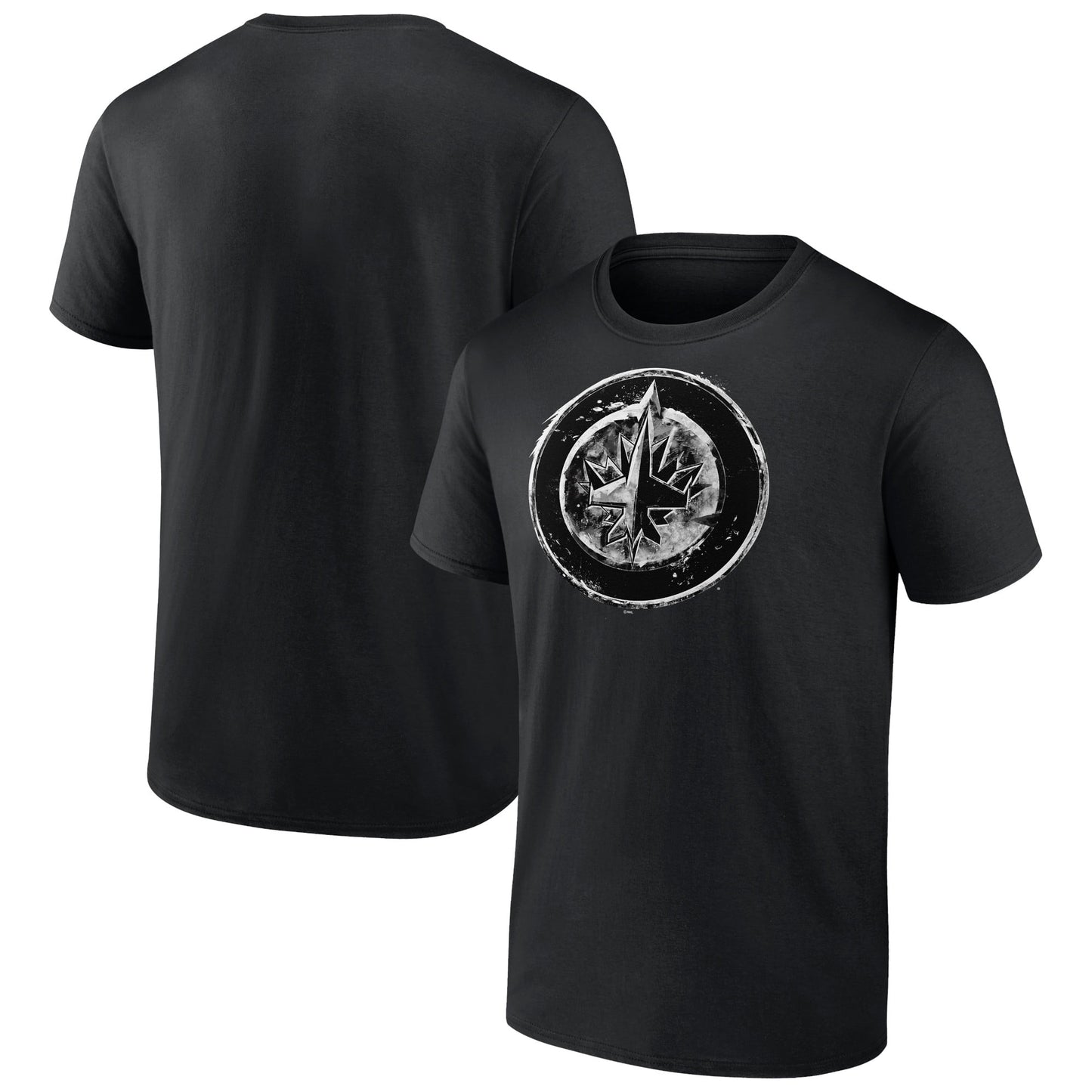 Men's Fanatics Branded Black Winnipeg Jets Iced Out T-Shirt