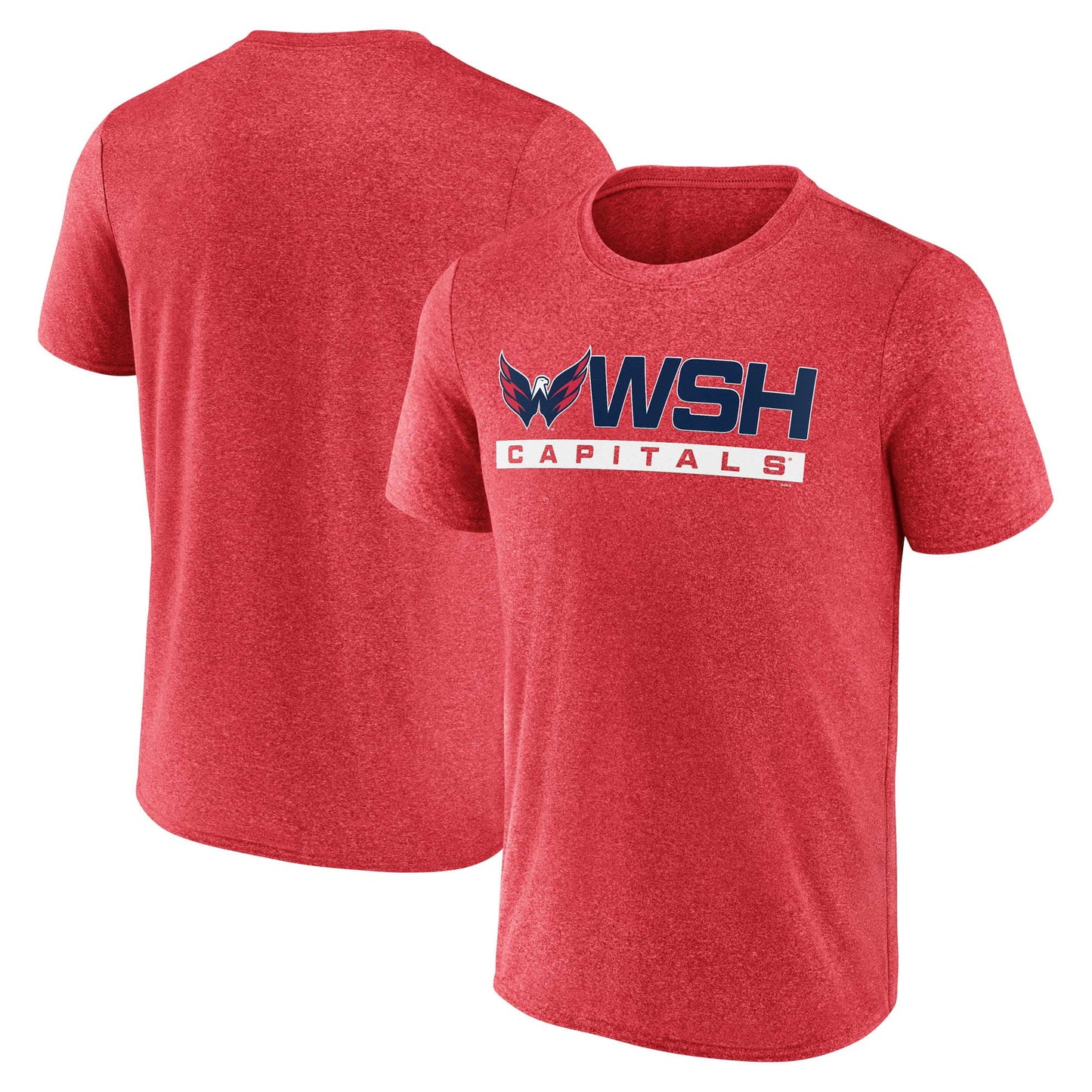 Men's Fanatics Branded Heather Red Washington Capitals Playmaker T-Shirt