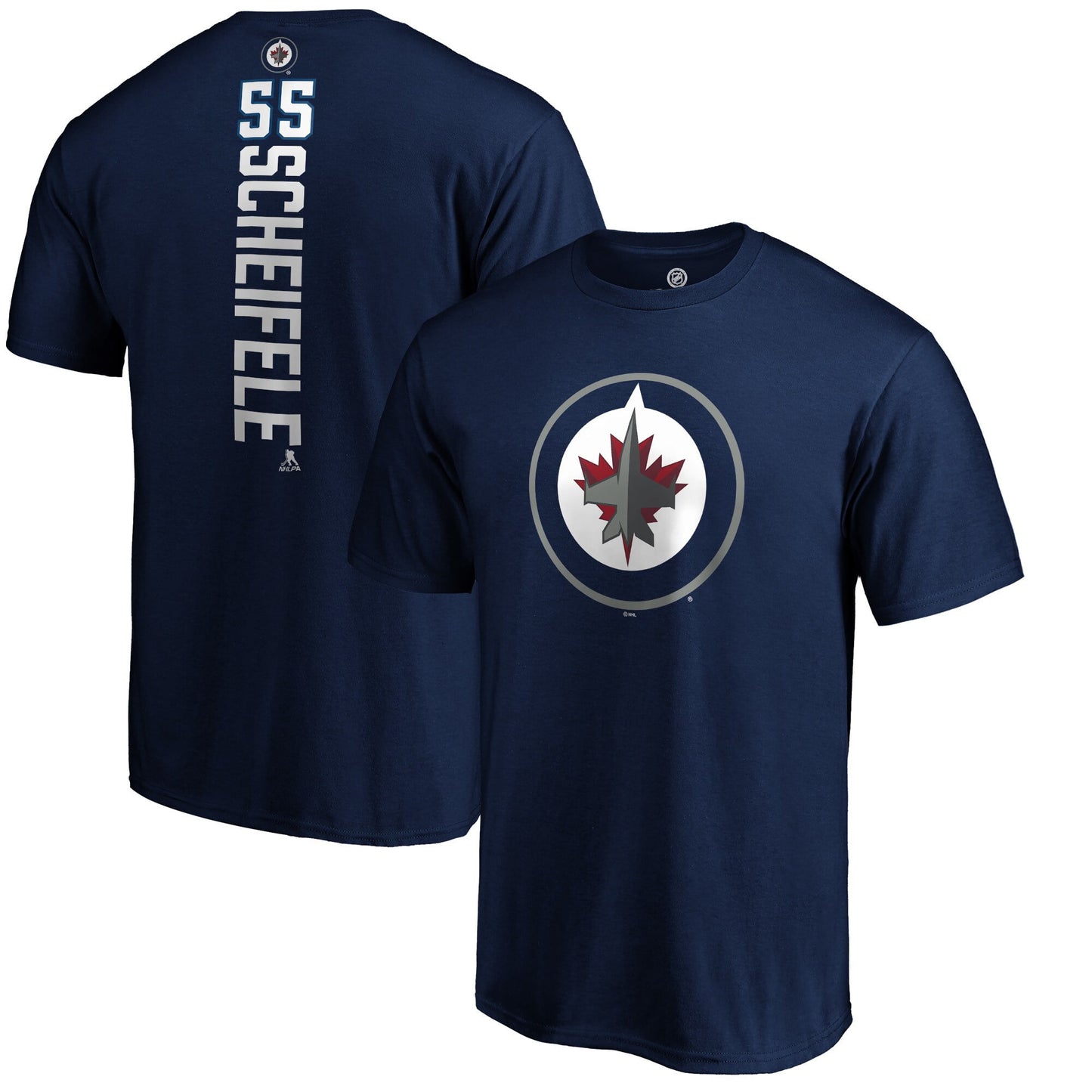 Men's Fanatics Branded Mark Scheifele Navy Winnipeg Jets Playmaker T-Shirt