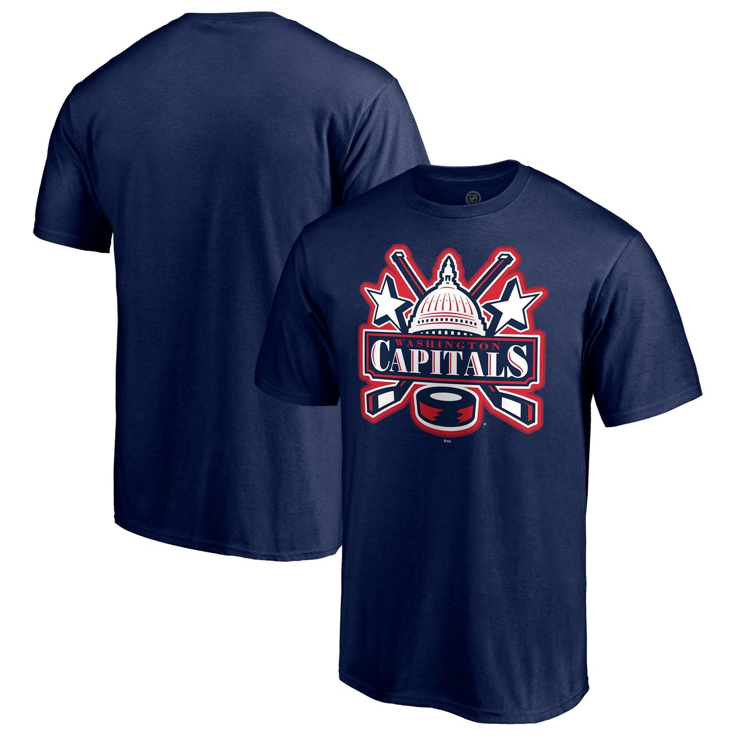 Men's Fanatics Branded Navy Washington Capitals Special Edition Secondary Logo T-Shirt