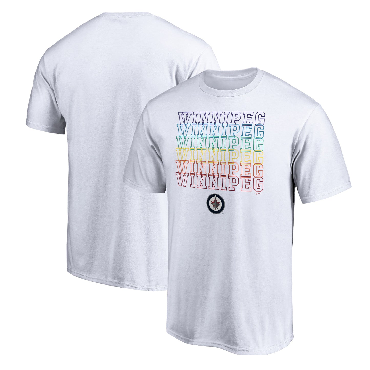 Men's Fanatics Branded White Winnipeg Jets City Pride T-Shirt