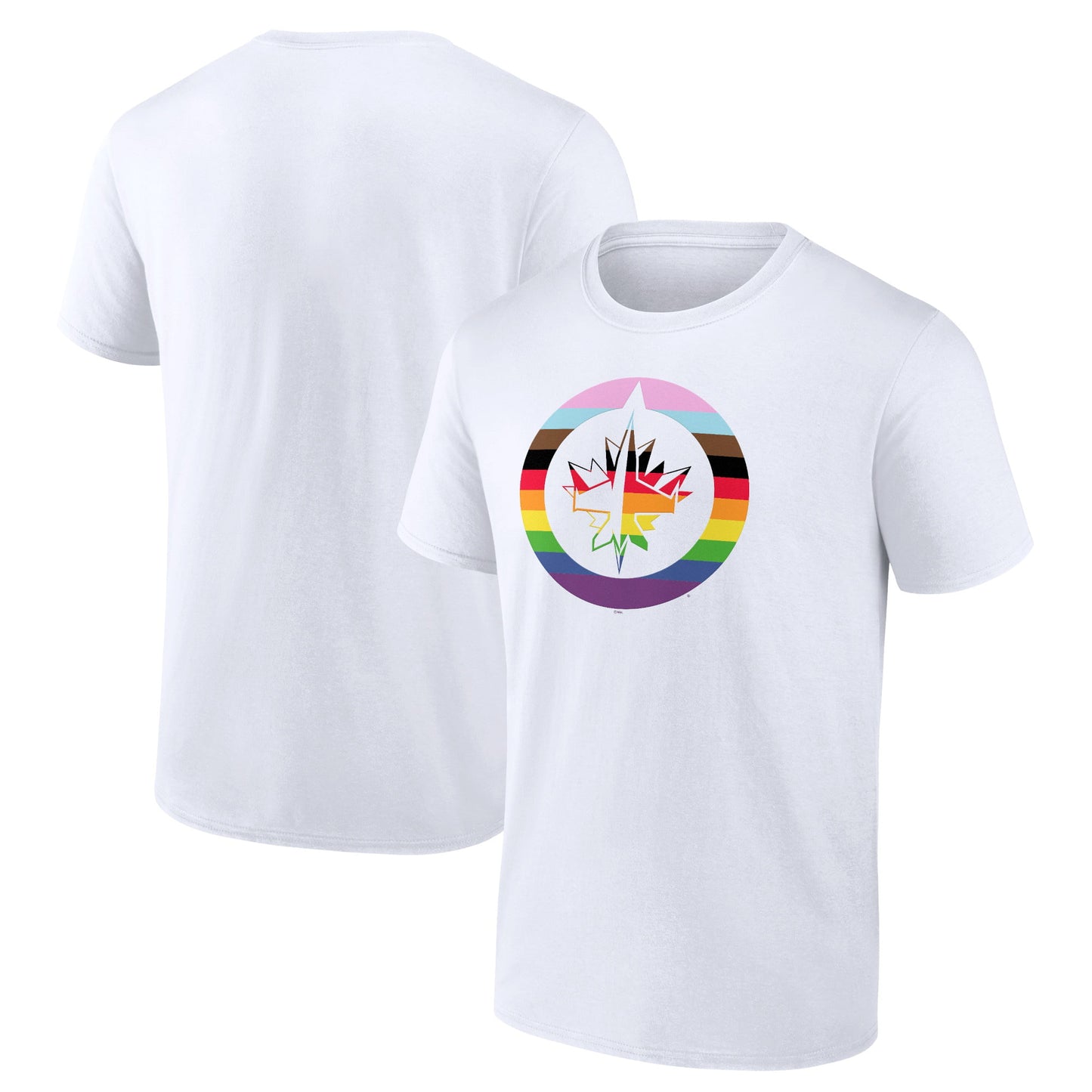 Men's Fanatics Branded White Winnipeg Jets Team Pride Logo T-Shirt