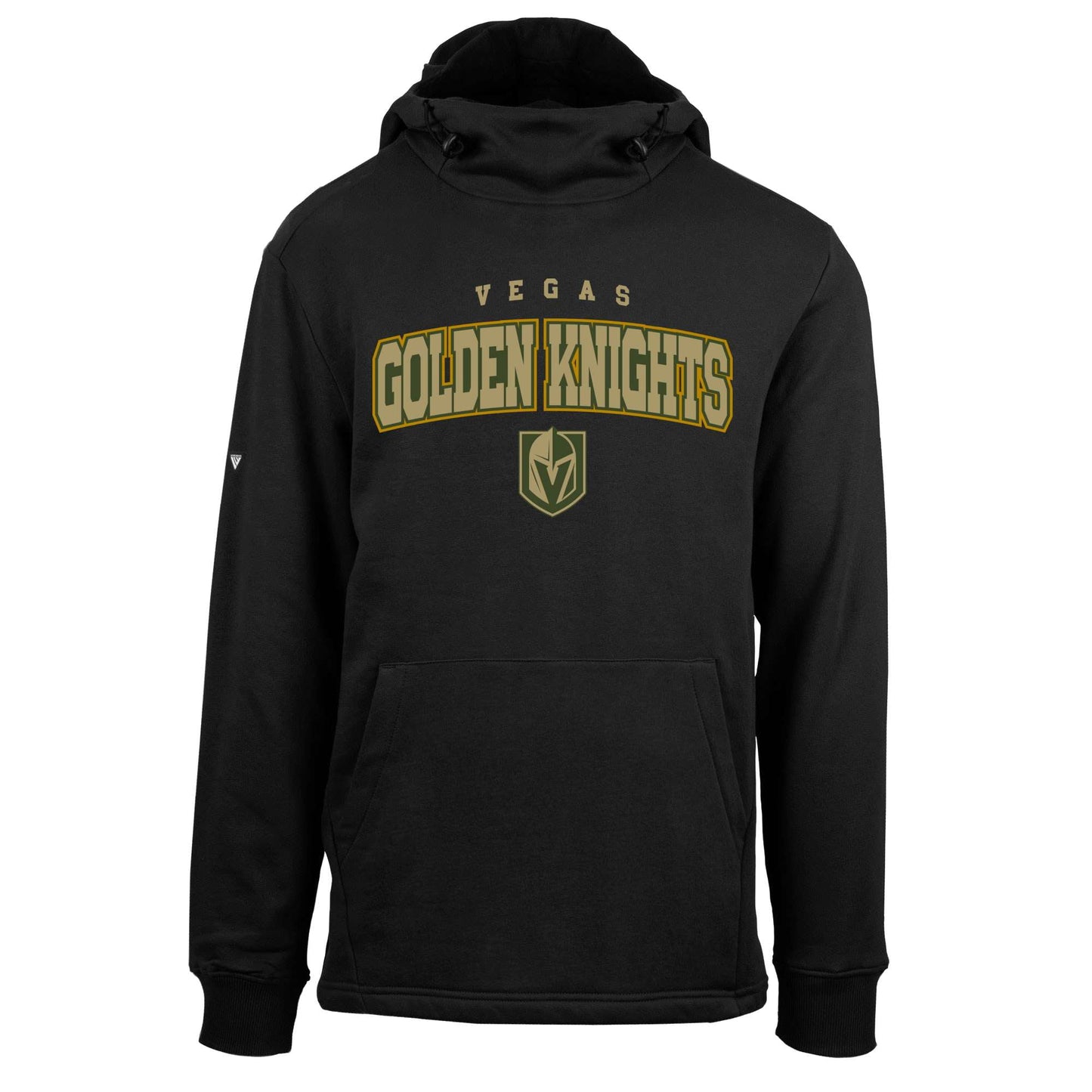 Men's Levelwear Black Vegas Golden Knights Arch Delta Shift Pullover Hoodie
