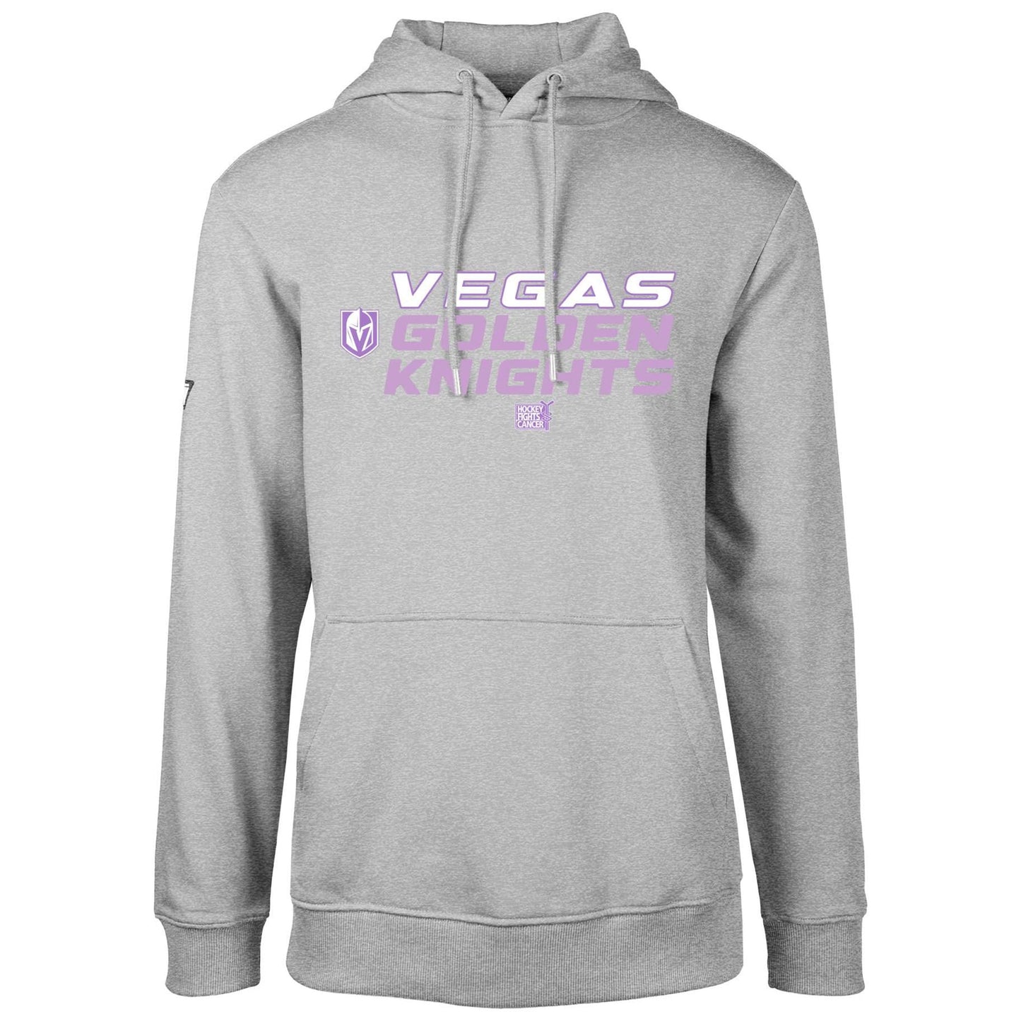 Men's Levelwear Gray Vegas Golden Knights Hockey Fights Cancer Podium Chase Pullover Hoodie