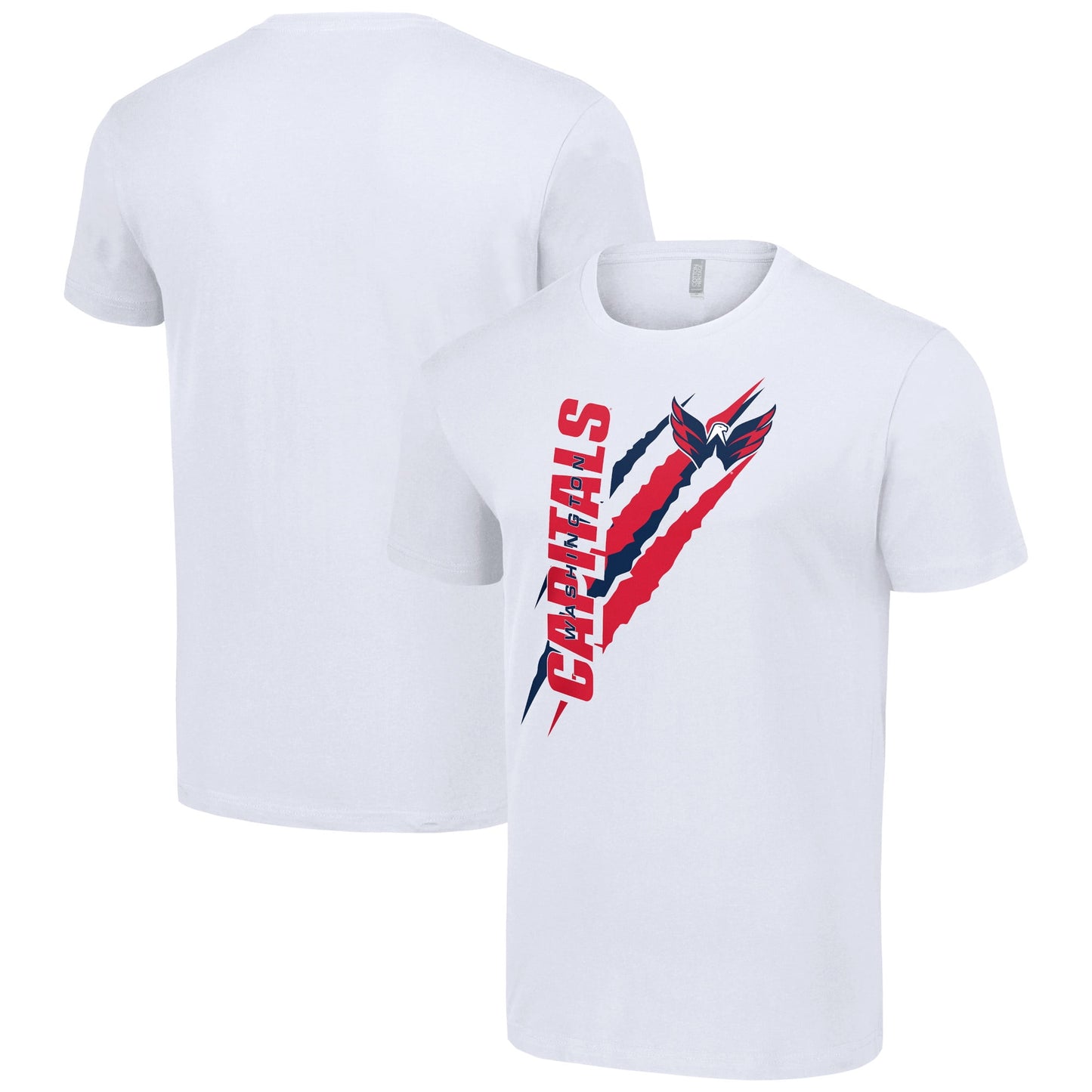 Men's Starter  White Washington Capitals Color Scratch T-Shirt