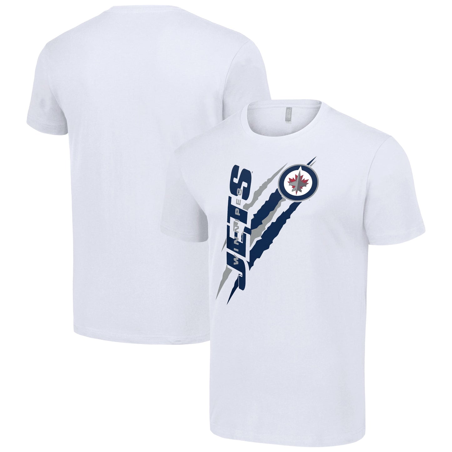 Men's Starter  White Winnipeg Jets Color Scratch T-Shirt