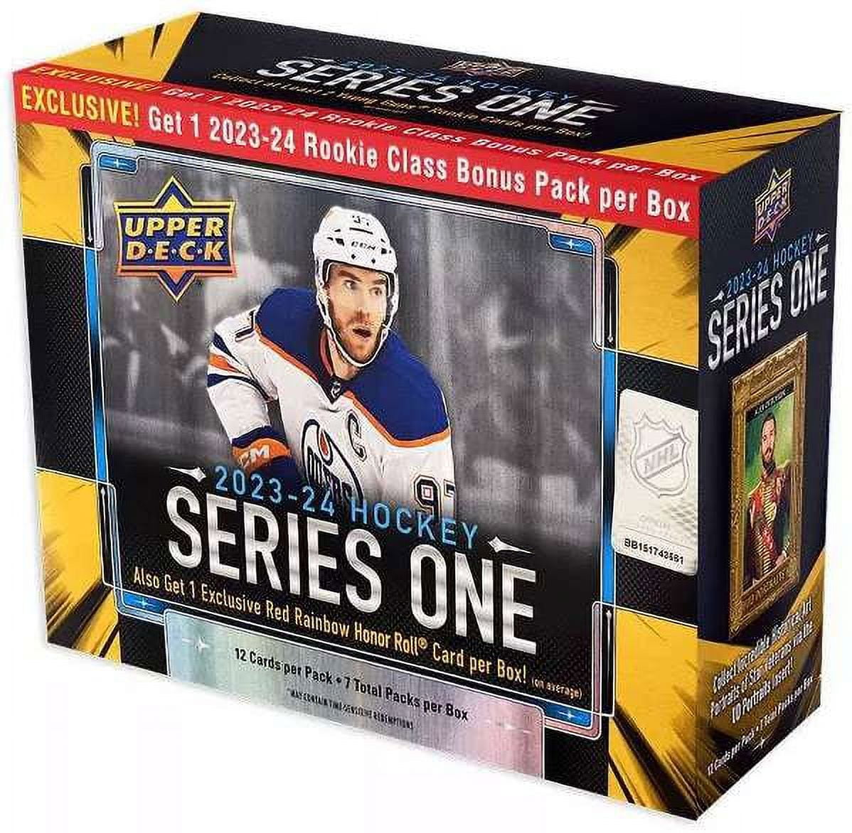 NHL 2023-24 Hockey Series One Trading Card MEGA Box (7 Packs)