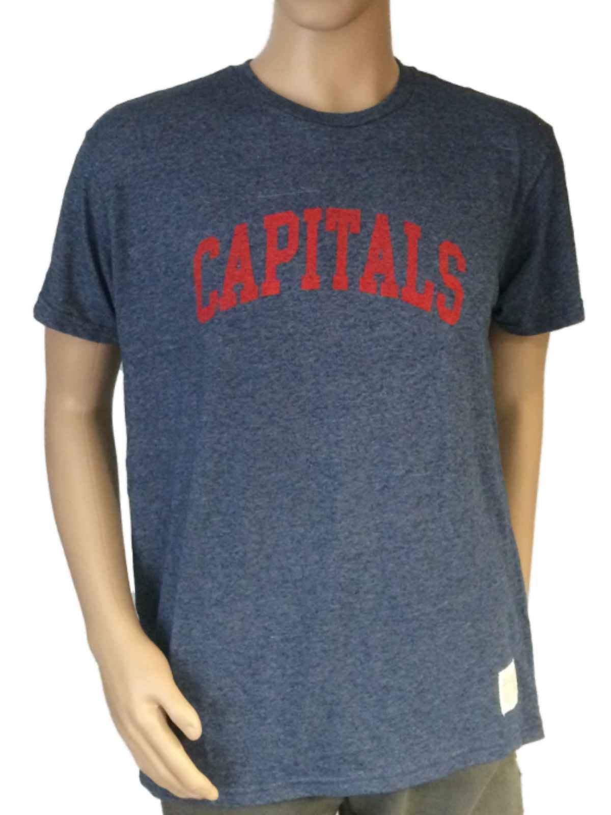 Washington Capitals Retro Brand Navy Tri-Blend Short Sleeve T-Shirt (S)