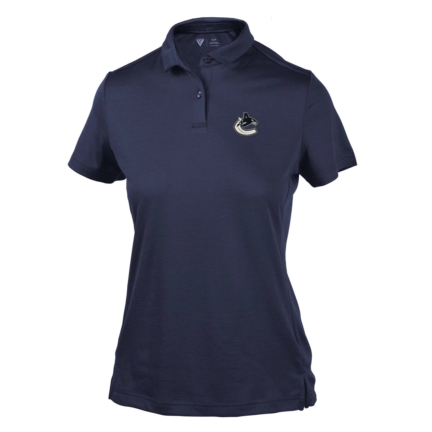 Women's Levelwear Navy Vancouver Canucks Ivy Insignia Core Polo