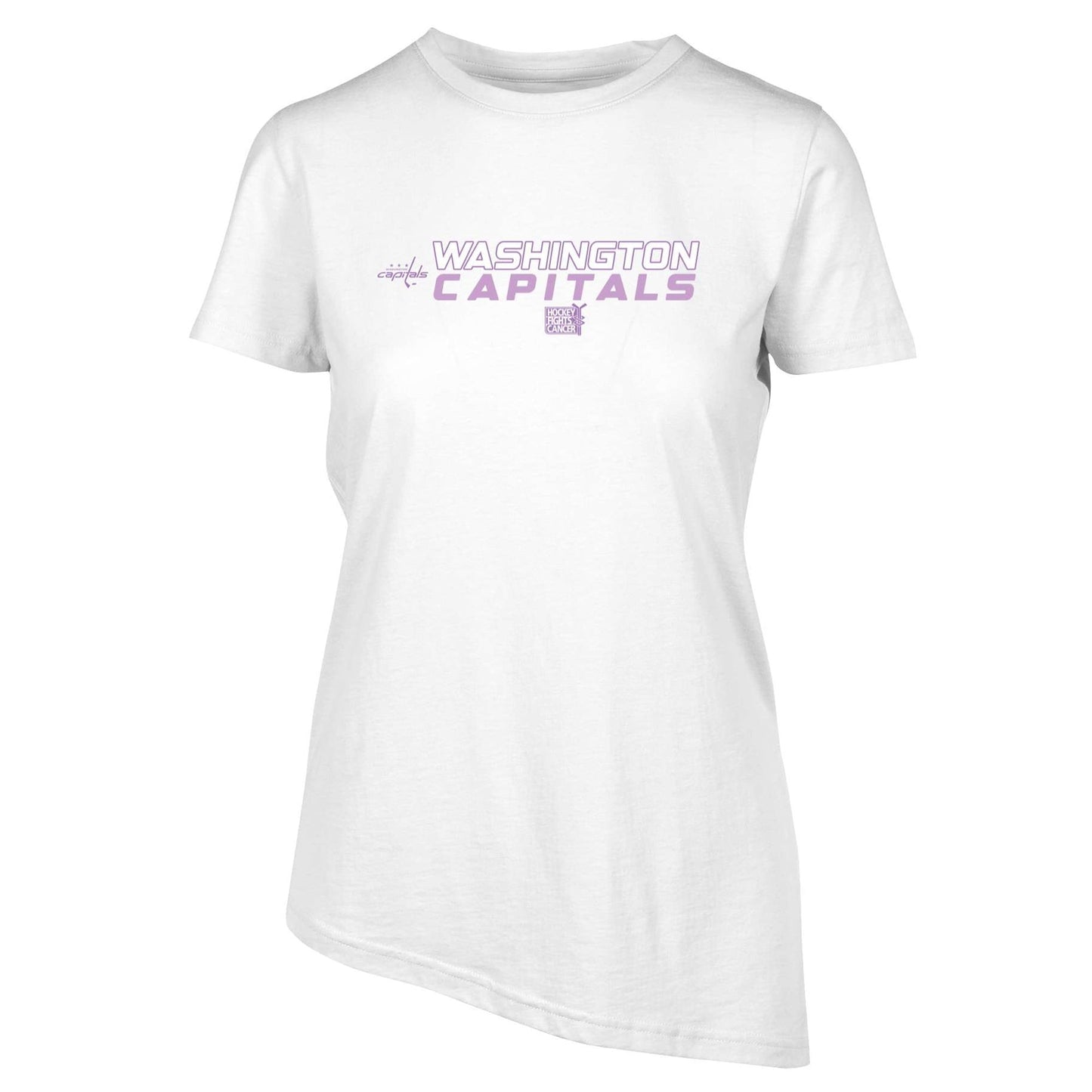 Women's Levelwear White Washington Capitals Hockey Fights Cancer Birch T-Shirt