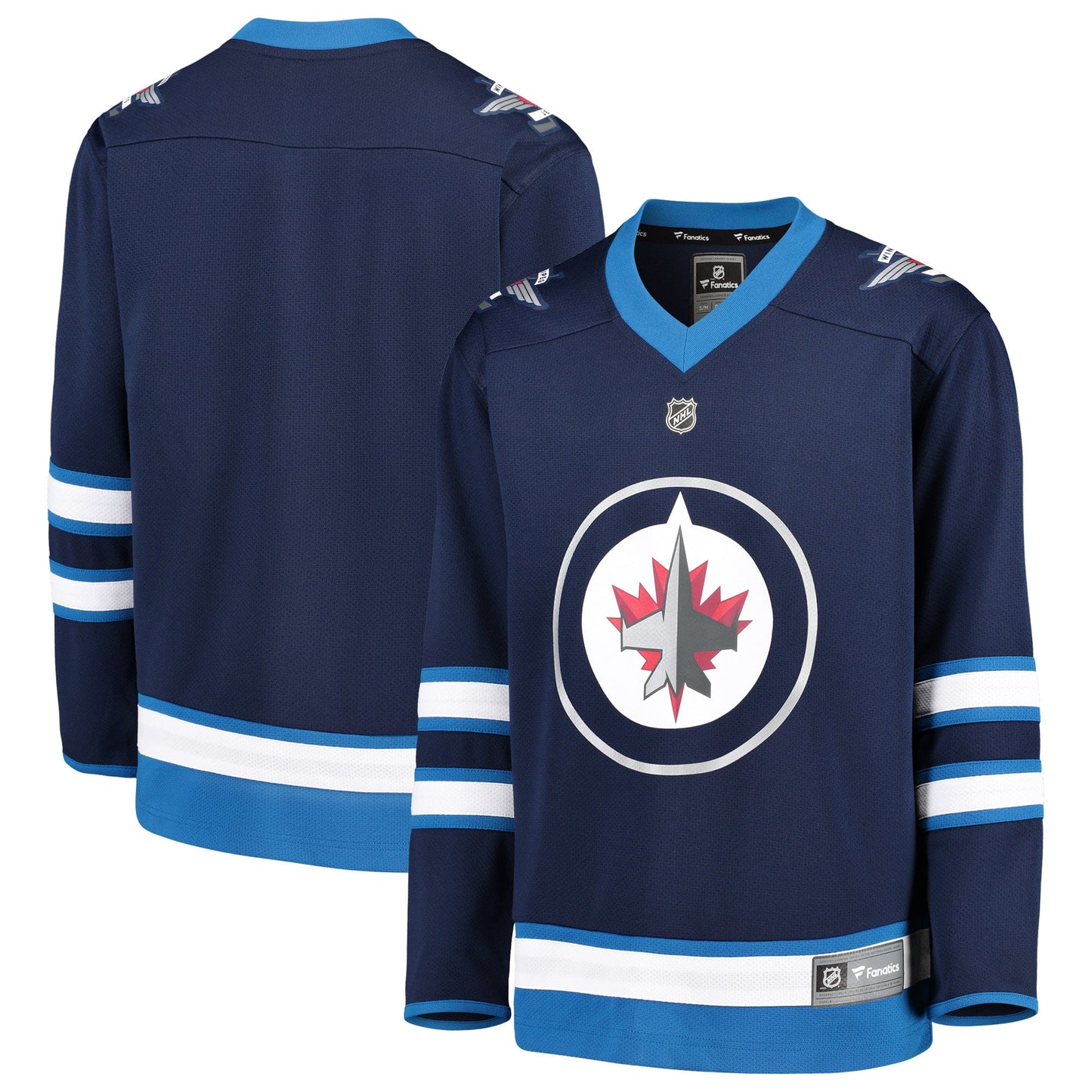 Youth Fanatics Branded Blue Winnipeg Jets Home Replica Blank Jersey