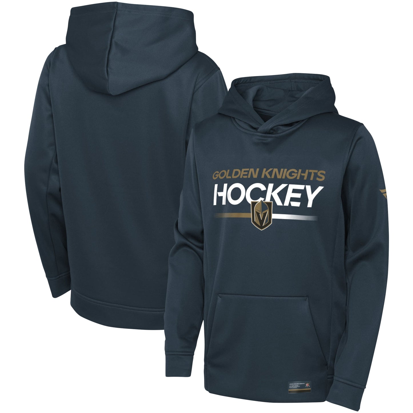 Youth Fanatics Branded Charcoal Vegas Golden Knights Authentic Pro Pullover Hoodie
