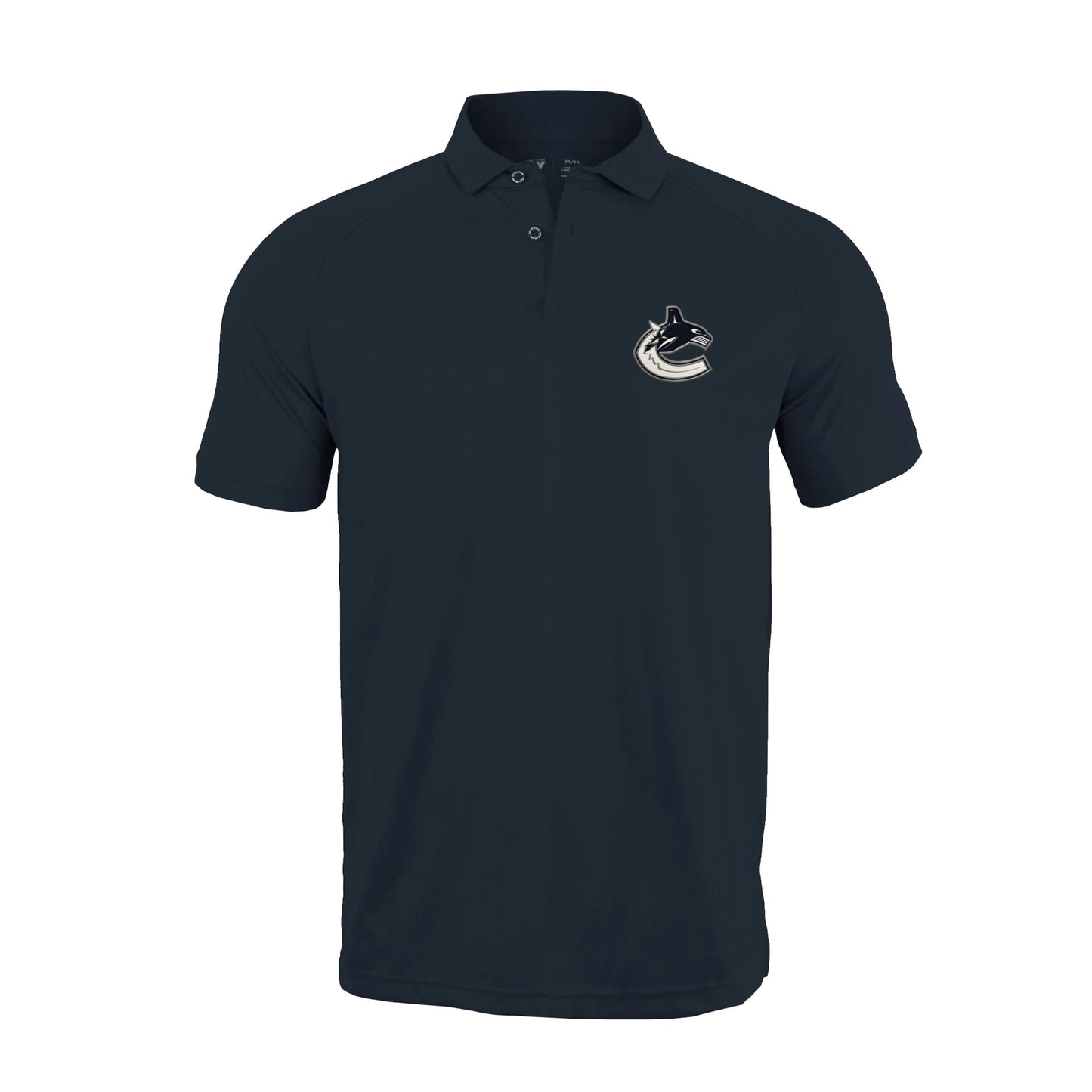 Youth Levelwear  Navy Vancouver Canucks Drift Insignia Polo
